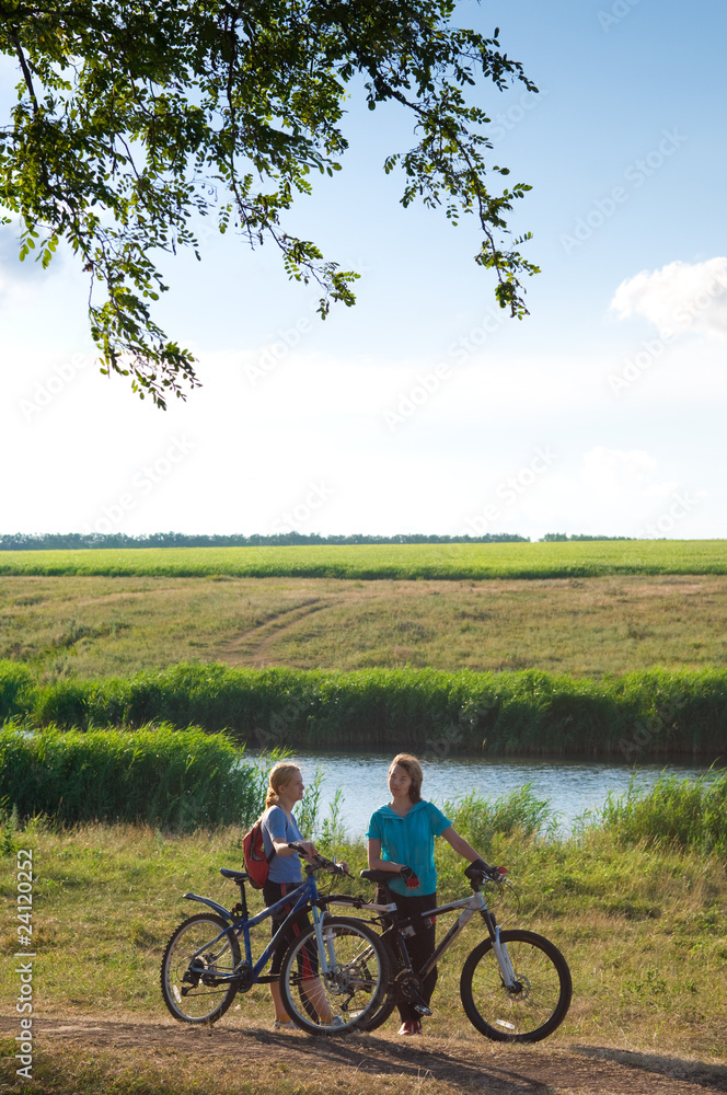 Naklejka premium relax biking