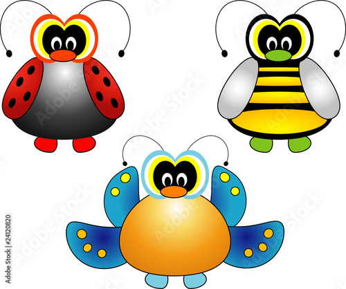 Set of Insect Cartoon  photo