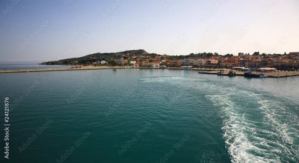 Fototapeta premium Looking back at Argostoli