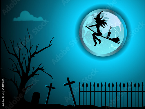 sorcière d'Halloween