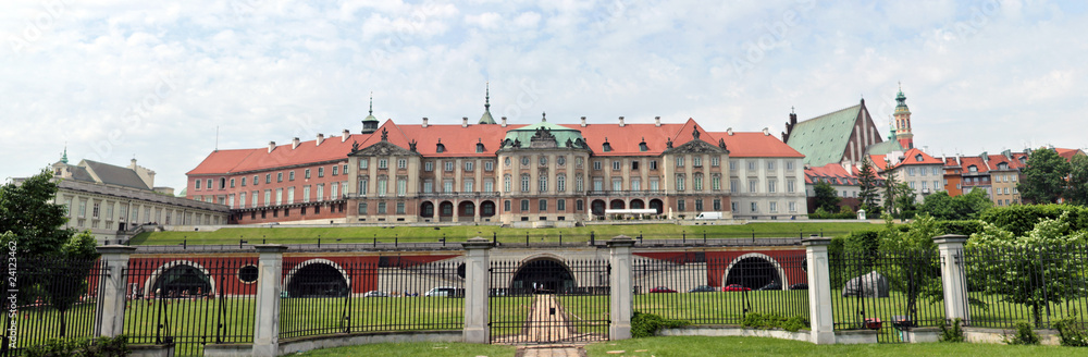 Warschauer Königsschloss von Osten