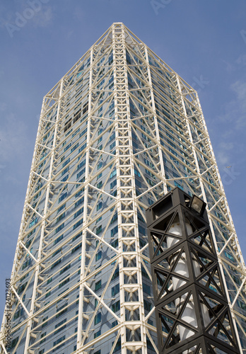 Barcelona - skyscraper on porto olympico photo