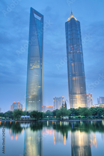 Canvas Print skyscrapers in shanghai