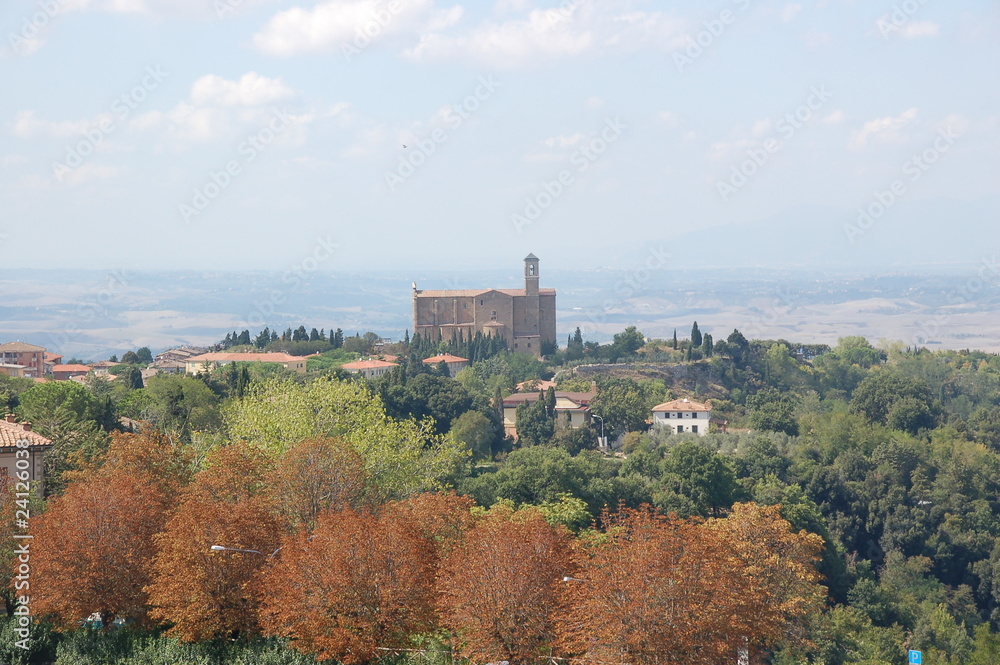 View of Tuscany, most beautiful part of Italy