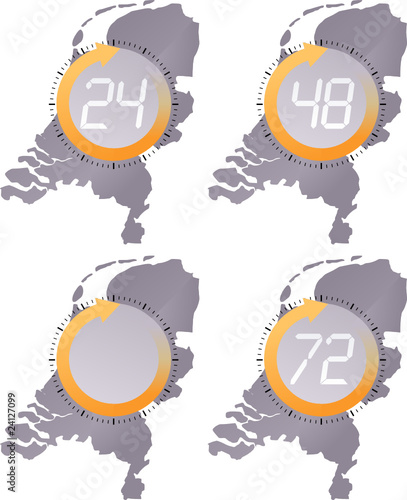 Délai de livraison orange au Pays-Bas (détouré)