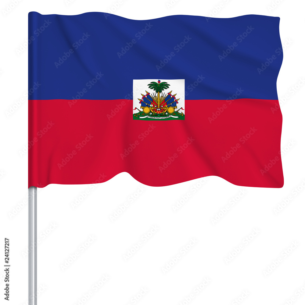 Flaggenserie-Karibik Haiti