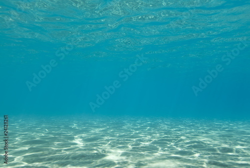 Photos Sunlight reflecting on a the bottom of a shallow underwater bay.