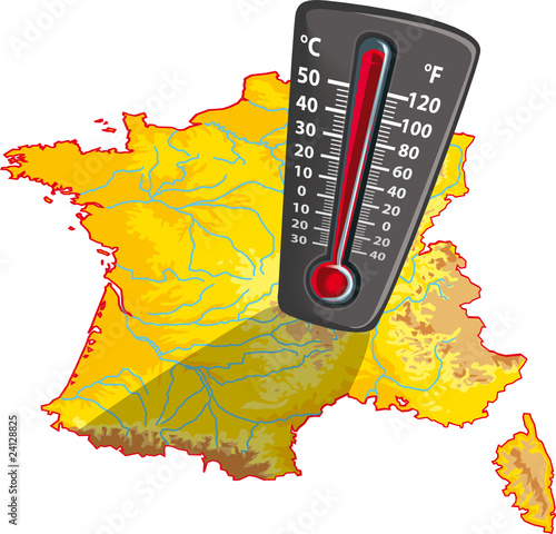 Carte de France - Chaleur canicule (#8)