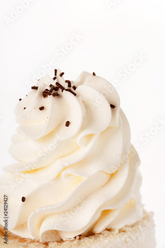 whipped cream with chocolate