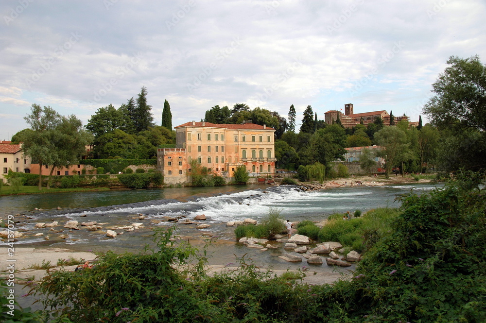 Fototapeta premium In riva al Brenta - Bassano del Grappa