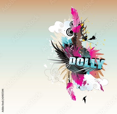 3d vector text illustration