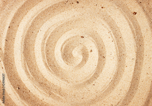 Spiral on  sand