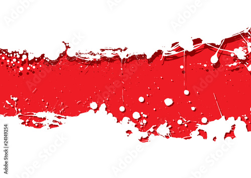 grunge strip background red splat