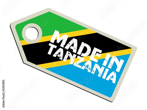 vector label Made in Tanzania