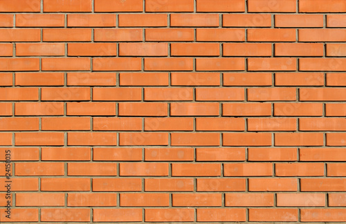 Light orange brick wall background and texture