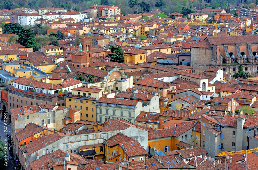 Italy, Bologna aerial view