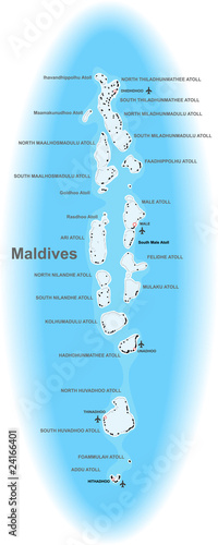 Maldives map