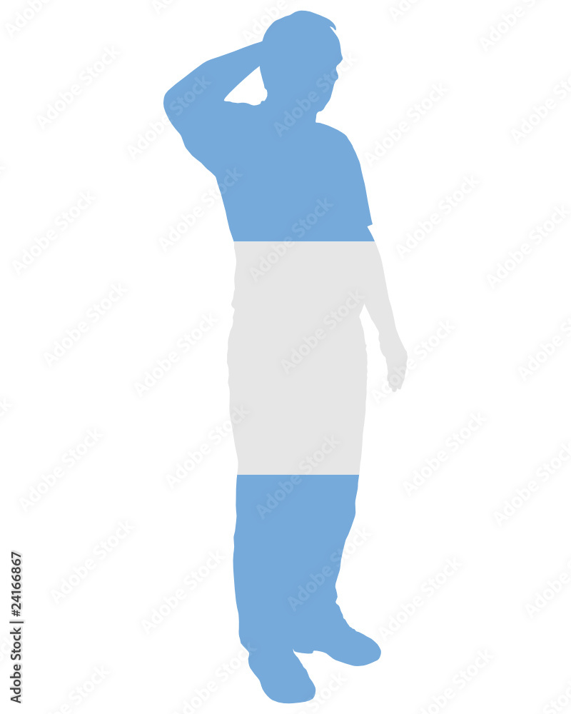 Fototapeta premium Argentinischer Salut