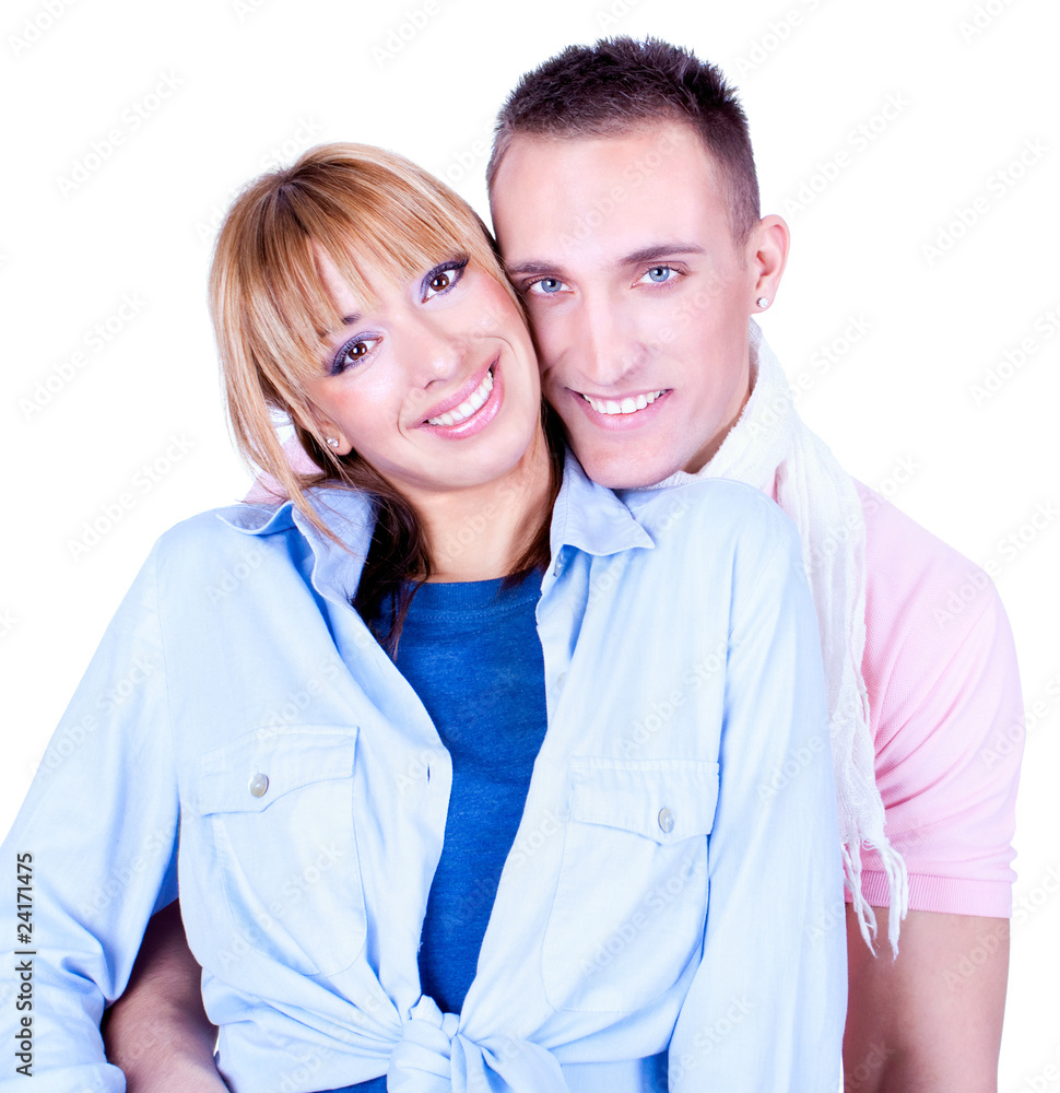 Portrait of Young love couple