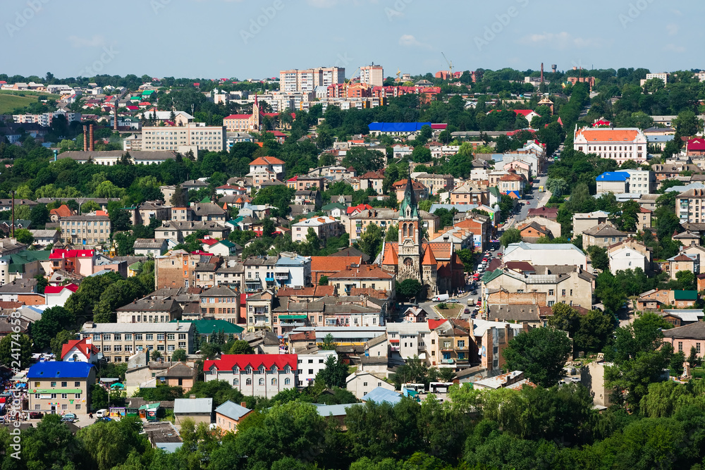 Chortkiv from above, Ukraine