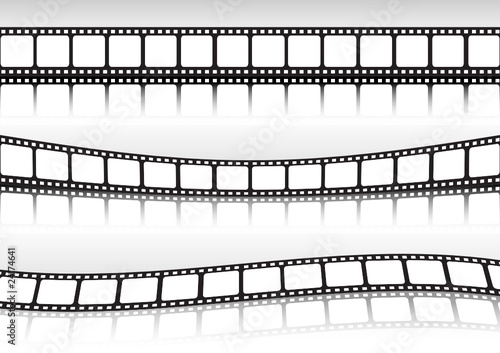 Film strip background vector collection