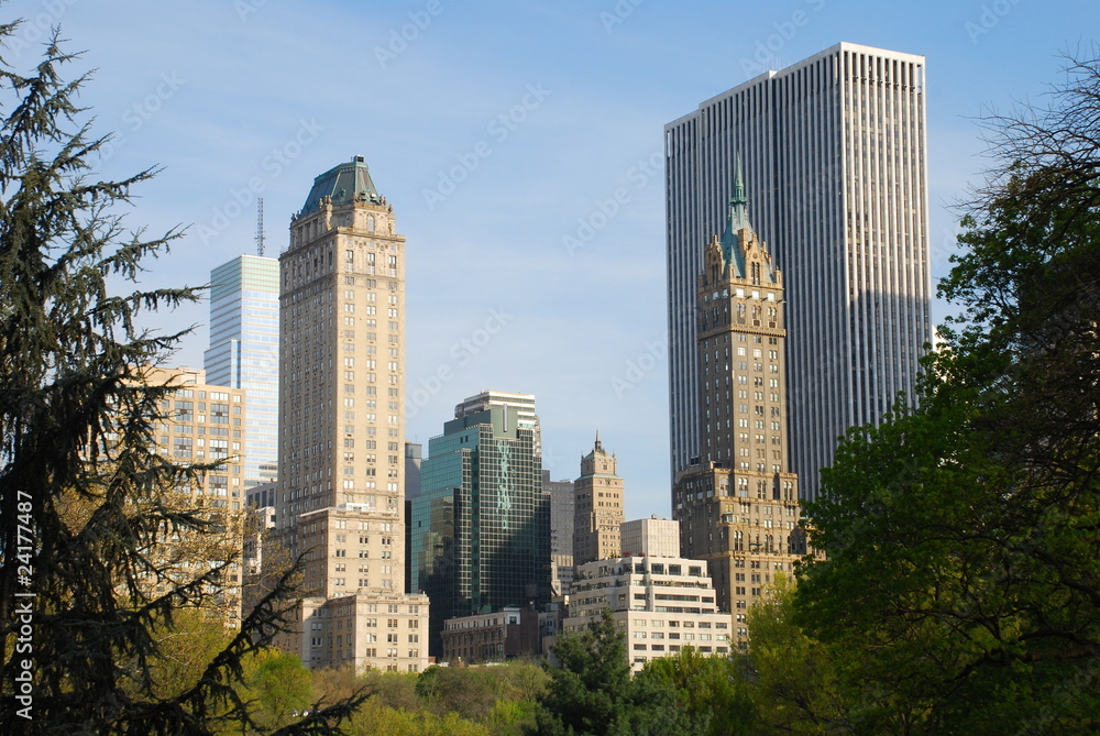 Vista de Manhattan desde el Central Park Vista de Manhattan desde el Central Park