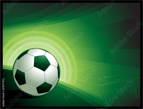 Green soccer background