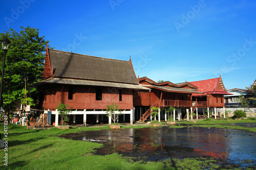 Photography Historic wooden house in Bangkok