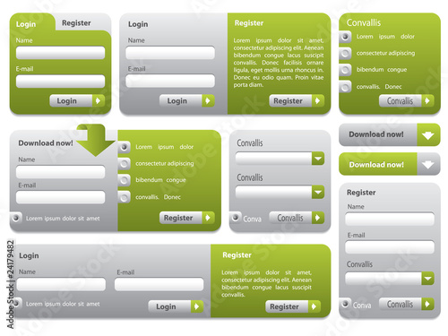Website form set