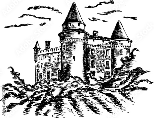 Castle - hand drawing