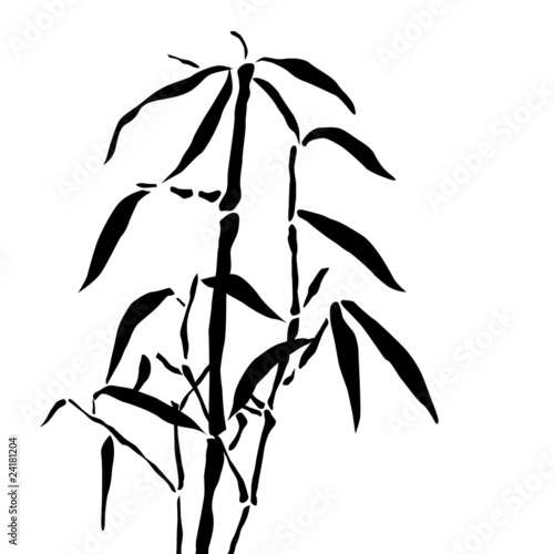 background with bamboo branches