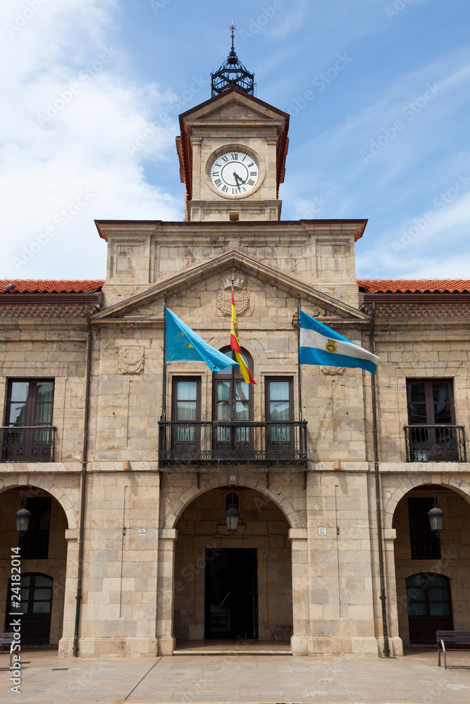 Ayuntamiento de Aviles, Asturias, España