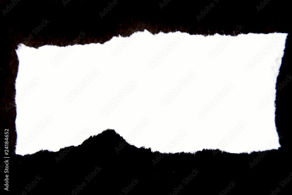 Ripped white paper Ripped white paper