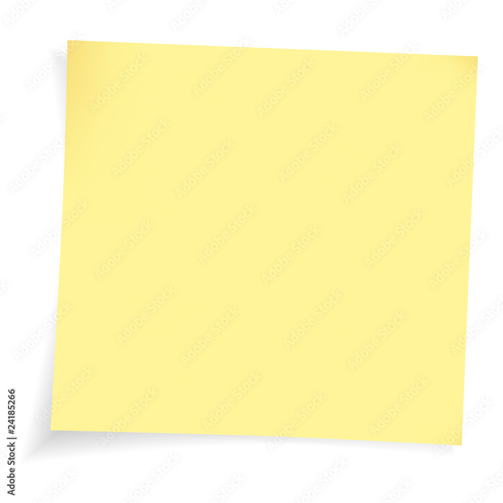 Vector adhesive note Vector adhesive note