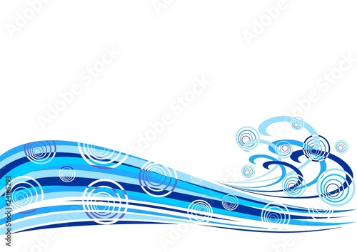 Onda Astratta Sfondo-Abstract Wave Background-Vector