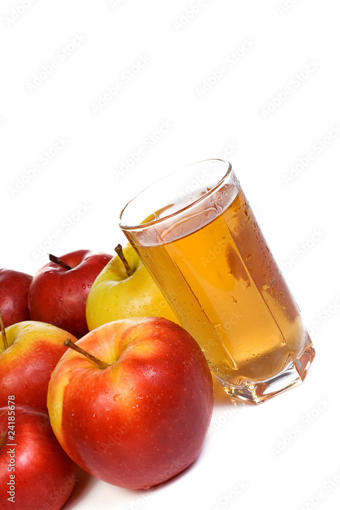 ripe apples and glass ripe apples and glass