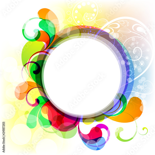 EPS10. Editable cheerful frame for your design