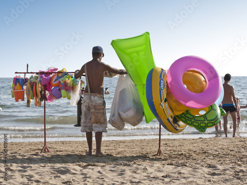 Venditore ambulante da spiaggia photo