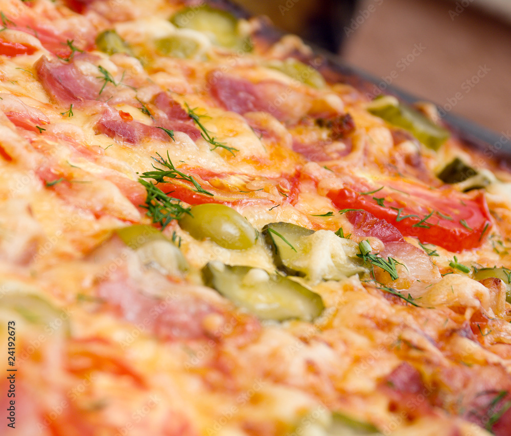 pizza ham and vegetable pizza ham and vegetable