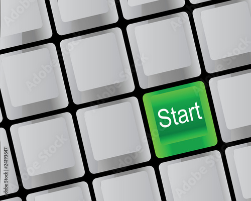 The keyboard and start