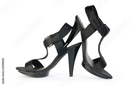 Woman shoes isolated on the white background