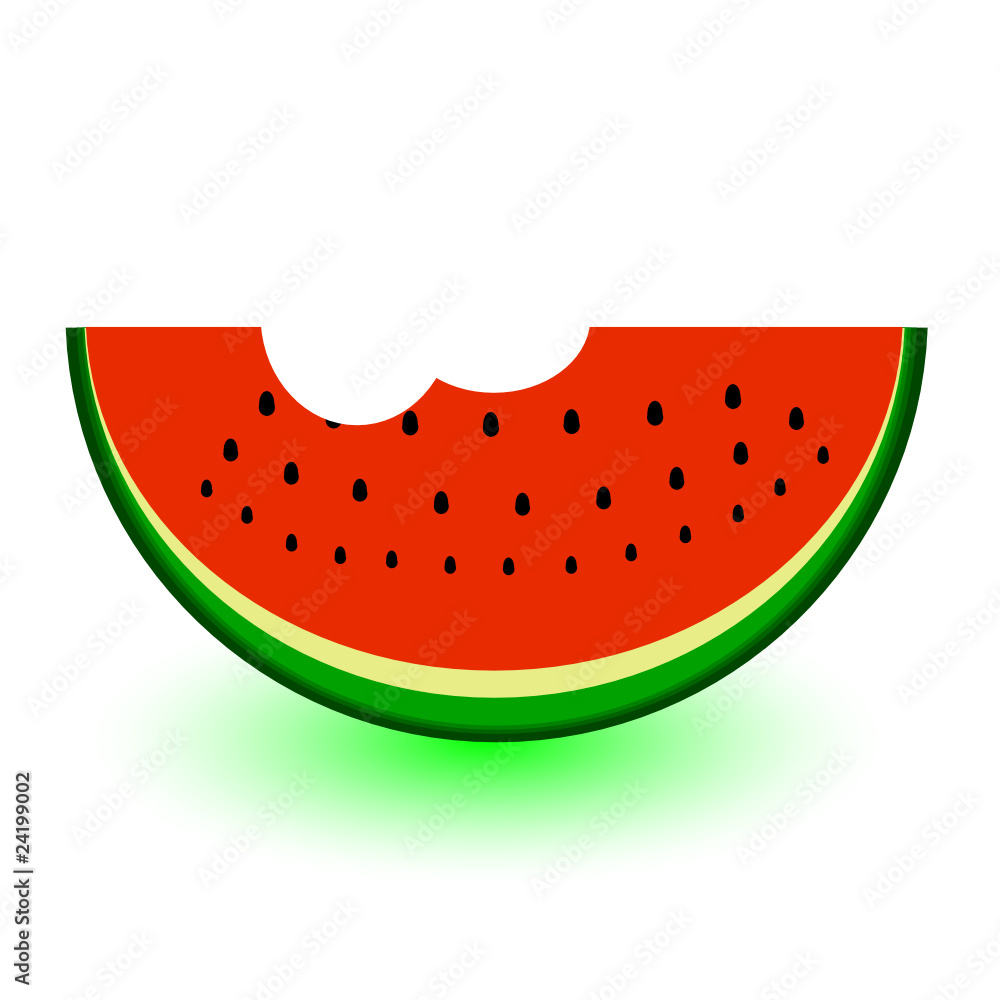 watermelon a bit vector illustration watermelon a bit vector illustration