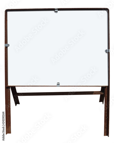 Wallpaper Mural Blank white British road sign isolated on white. Torontodigital.ca