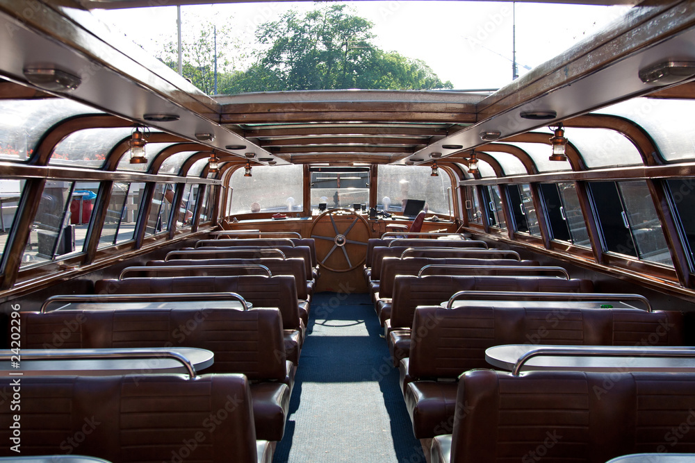 Fototapeta premium Interior of pleasure boat