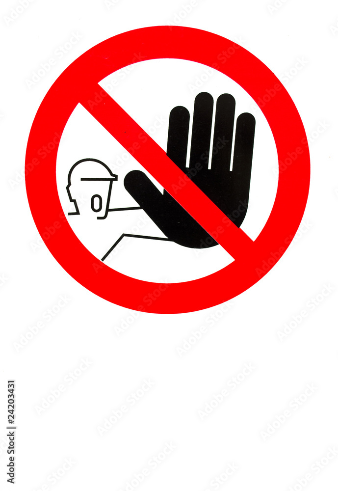 No pass sign No pass sign