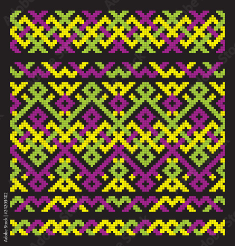 colour ornament embroidery