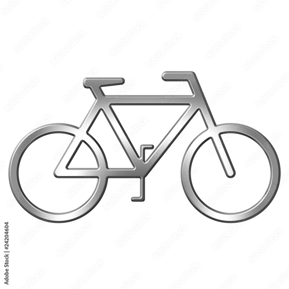 3D Silver Bicycle 3D Silver Bicycle