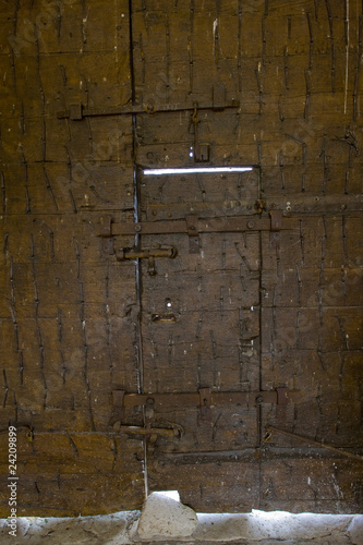 door's detail, Chateau du Moulin, Centre, France