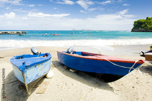 Photography fishing boats, Sauteurs Bay, Grenada