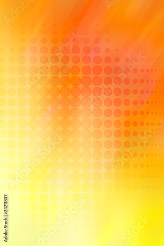 Abstract halftone pattern orange yellow background